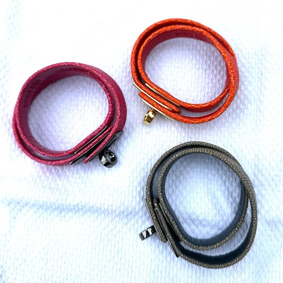 Cristina Sabatini Genuine Stingray Gray Wrap Bracelet EUC - Picture 9 of 10